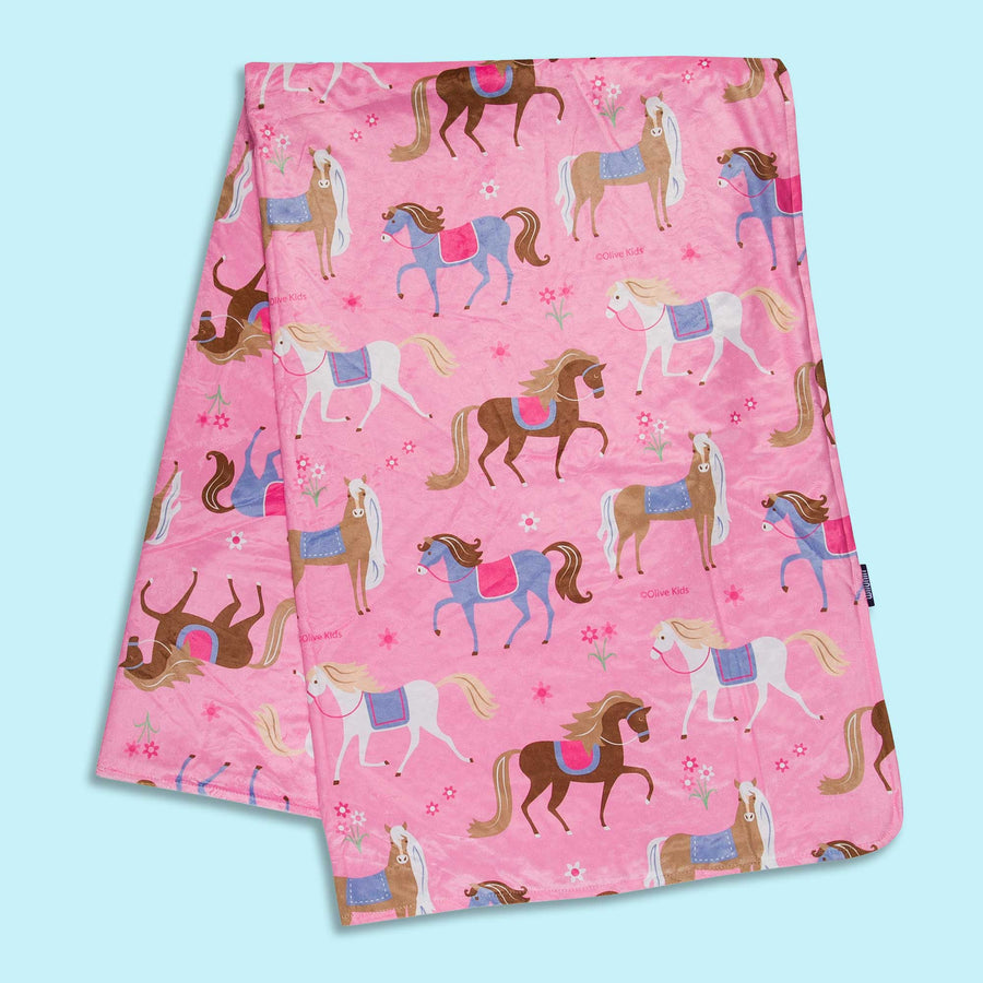 Horses Plush Throw Blanket - Premium Bags and Totes from Wildkin - Just $49.95! Shop now at Pat's Monograms