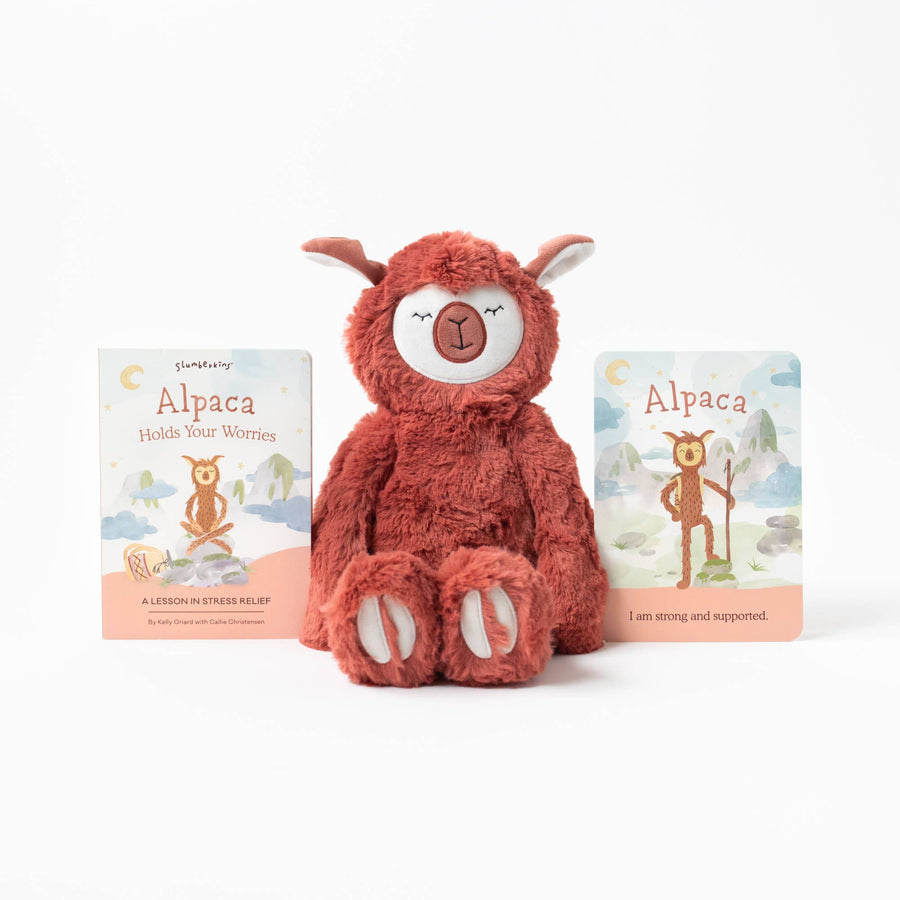 Alpaca Kin + Lesson Book - Stress Relief - Premium  from Slumberkins Inc. - Just $48! Shop now at Pat's Monograms