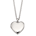 Olivia - Plain Medium Heart Locket and Chain - Premium  from Little Star Jewelery - Just $49.95! Shop now at Pat's Monograms