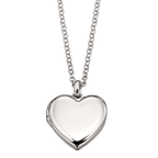 Olivia - Plain Medium Heart Locket and Chain - Premium  from Little Star Jewelery - Just $49.95! Shop now at Pat's Monograms
