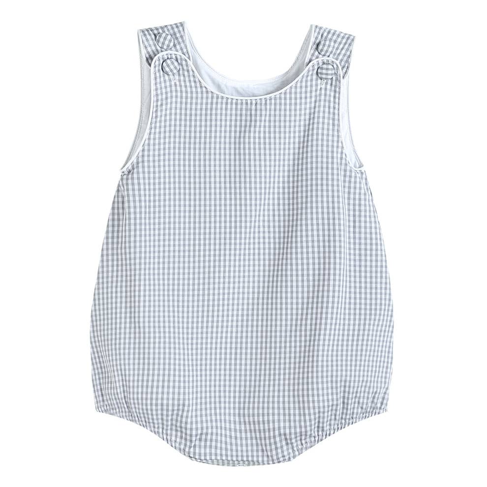 Gray Gingham Bubble Romper - Premium Baby & Toddler Outfits from Lil Cactus - Just $29.95! Shop now at Pat's Monograms