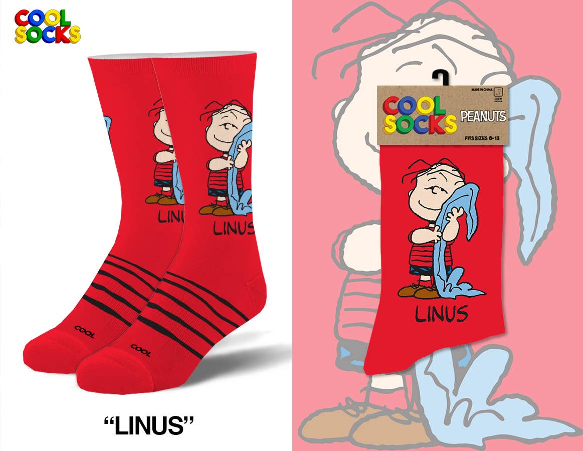 Buy Linus - Mens Crew Folded by Cool Socks – Pat's Monograms