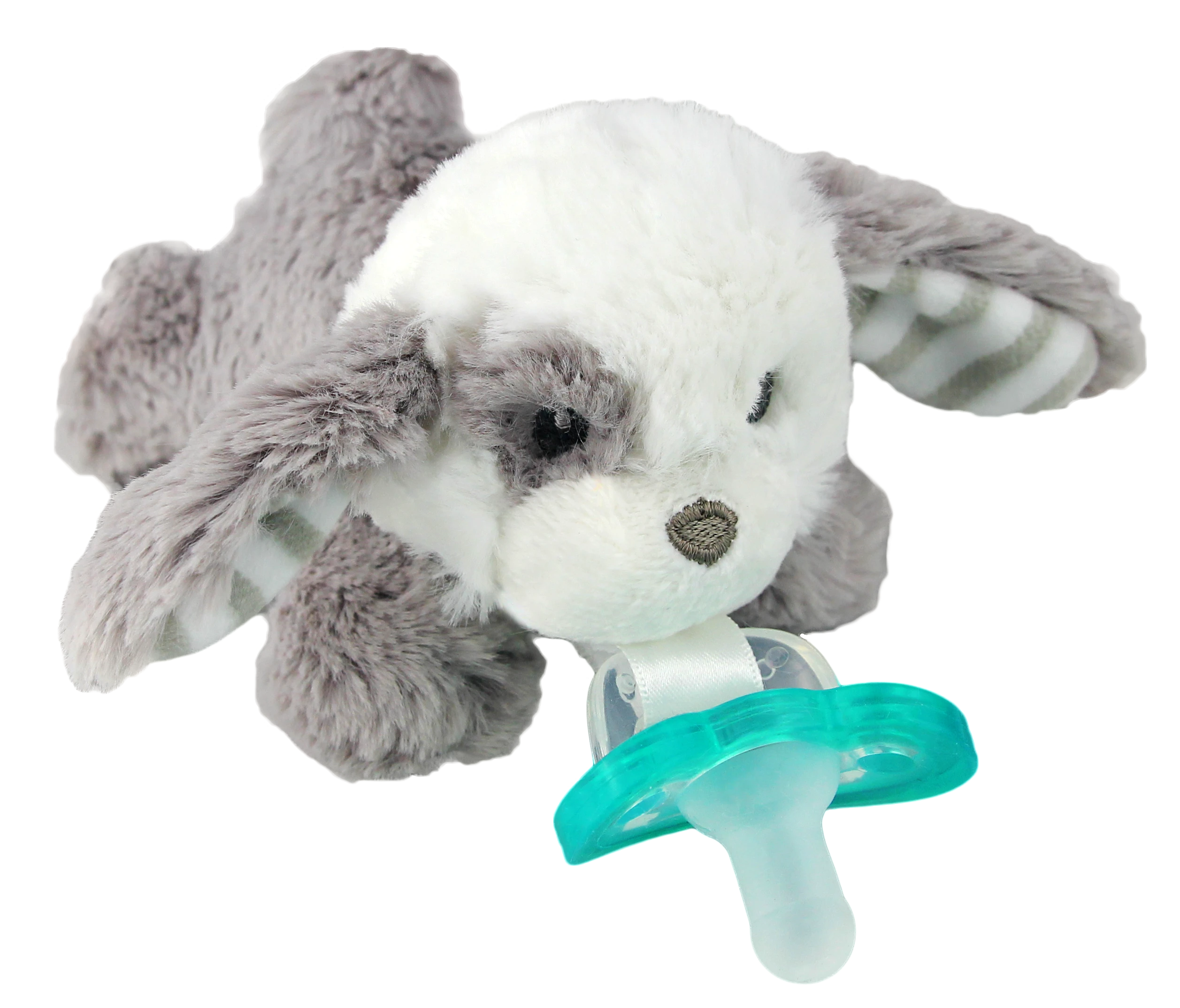 RaZbuddy Palmer Puppy Paci/Teether Holder - Premium Baby Gift from RaZbaby - Just $12.99! Shop now at Pat's Monograms