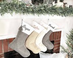 Linen Stockings - Premium Christmas Decor from Pippero - Just $12.95! Shop now at Pat's Monograms