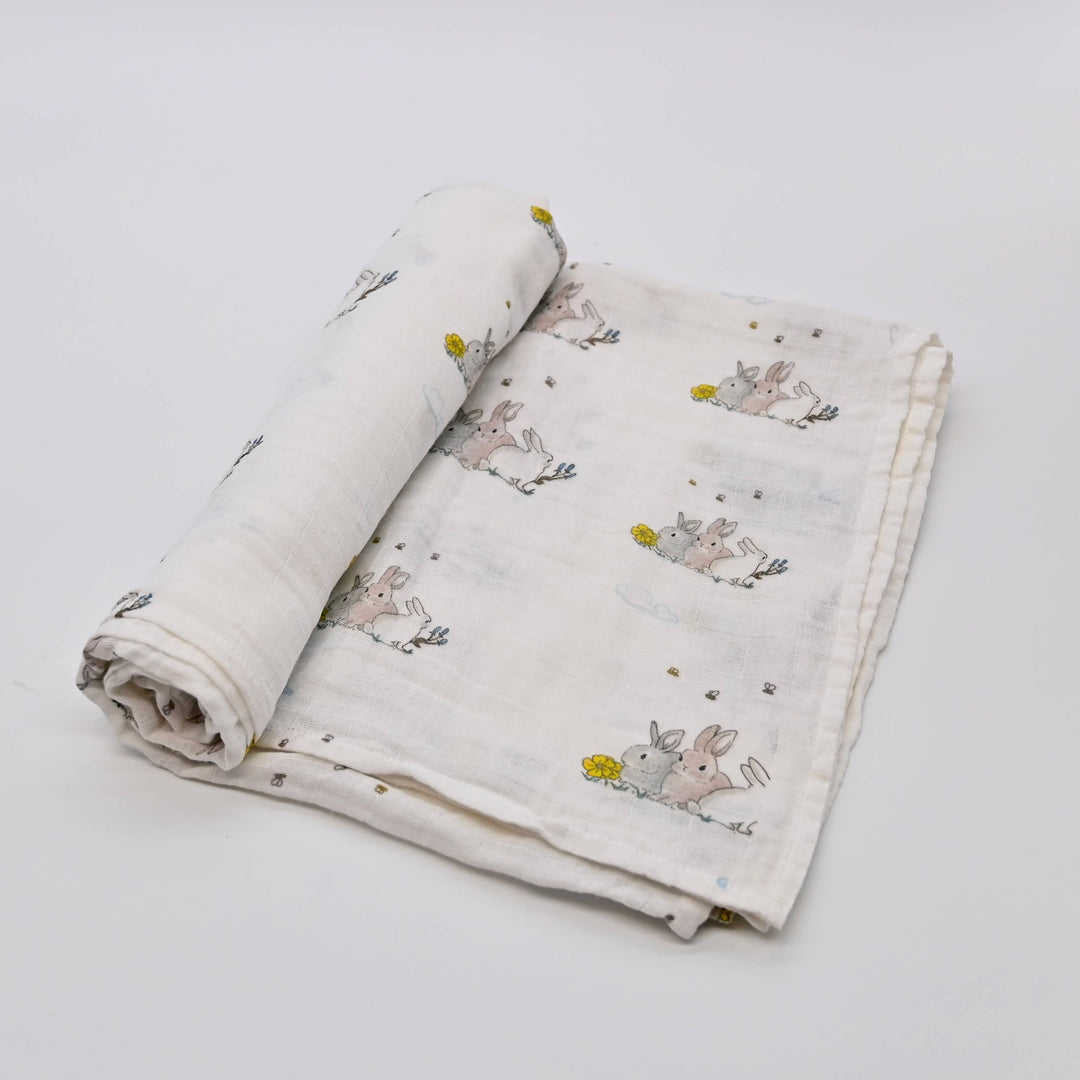 SomeBunny Loves You Swaddle Blanket - Premium  from LollyBanks - Just $19.95! Shop now at Pat's Monograms