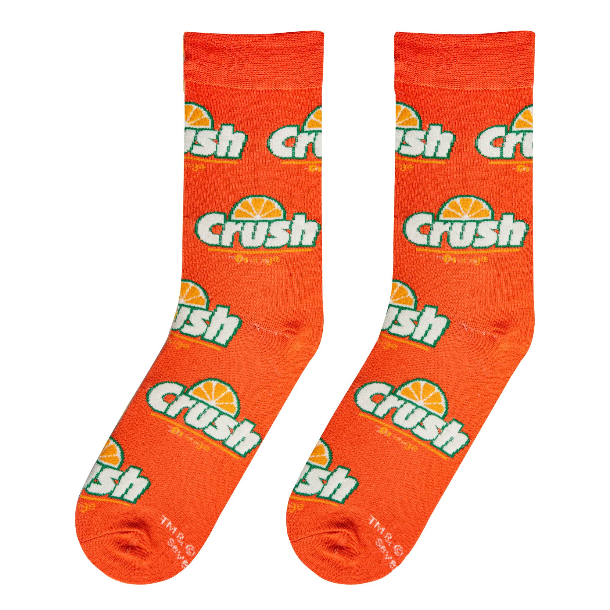 Orange Crush - Womens Crew Folded - Crazy Socks - Premium  from Crazy Socks - Just $8! Shop now at Pat's Monograms