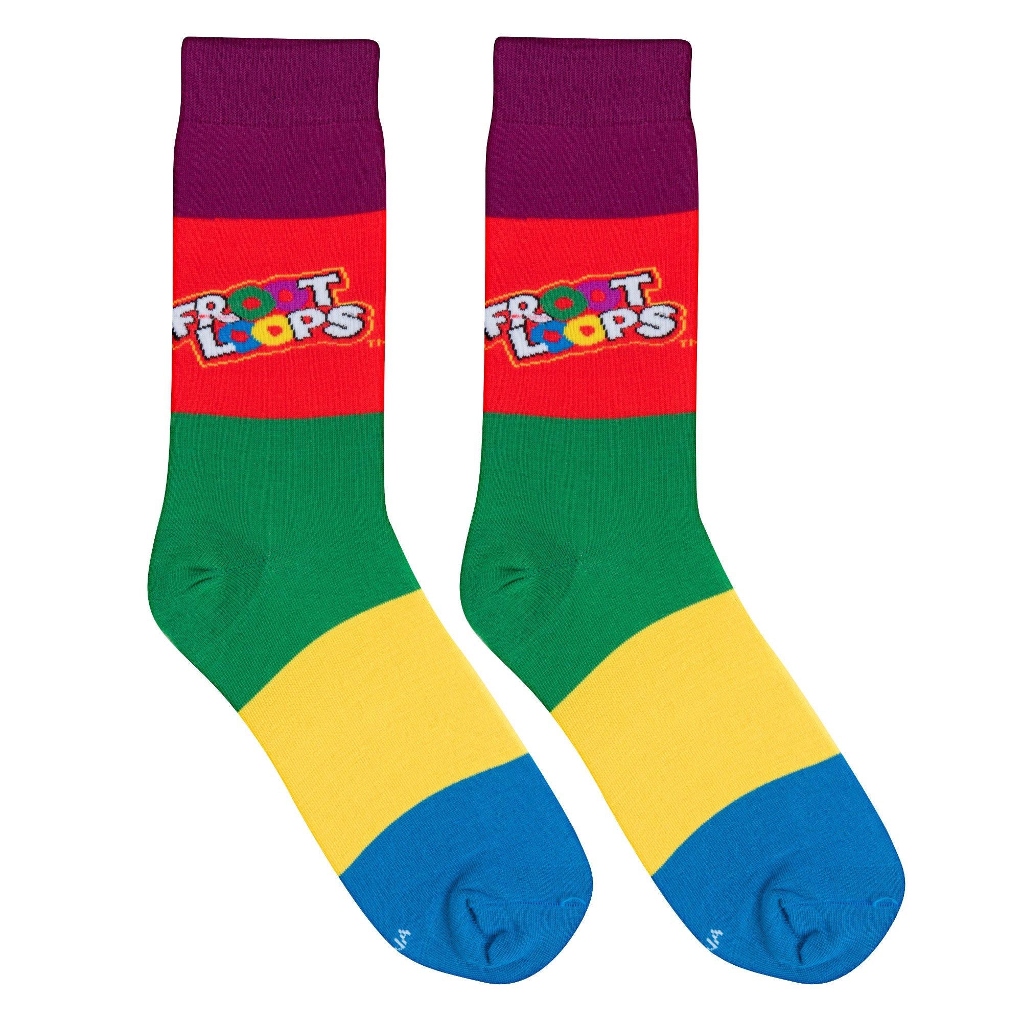Froot Loops Crew Socks - Premium Socks from Crazy Socks - Just $8! Shop now at Pat's Monograms
