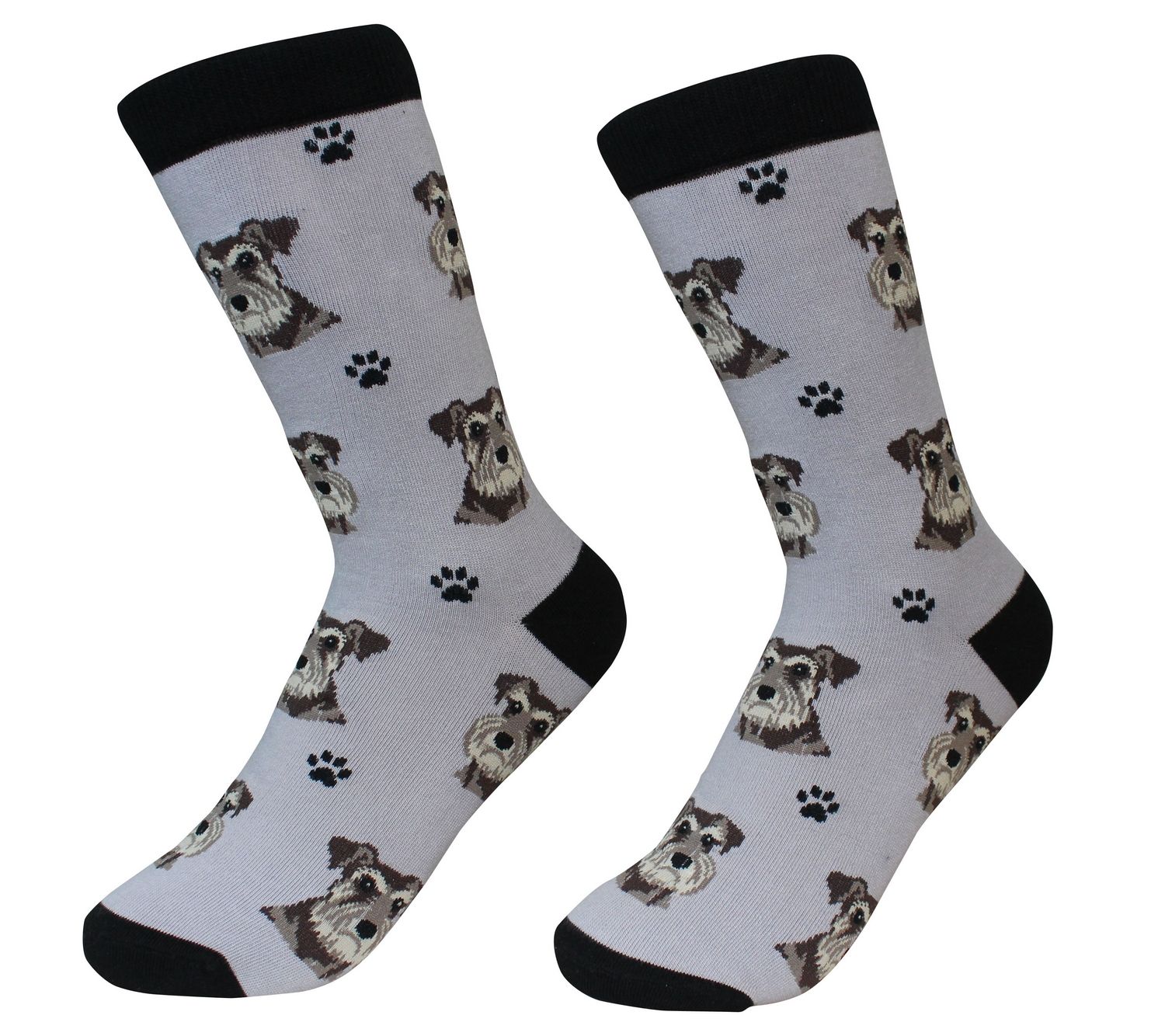 Schnauzer Uncropped Socks - Premium Socks from Sock Daddy - Just $10.95! Shop now at Pat's Monograms