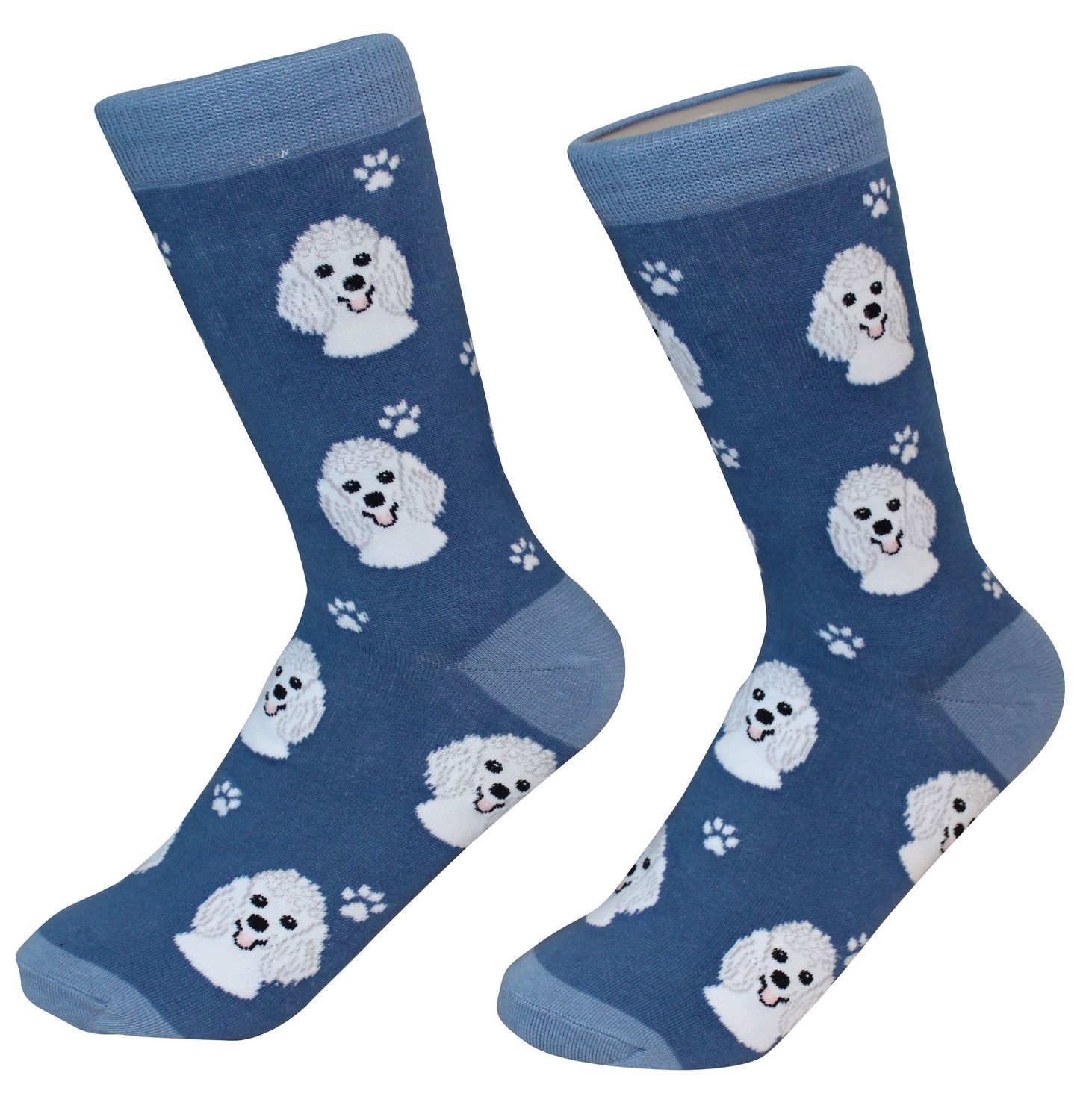 Poodle, White Socks - Premium Socks from Sock Daddy - Just $10.95! Shop now at Pat's Monograms