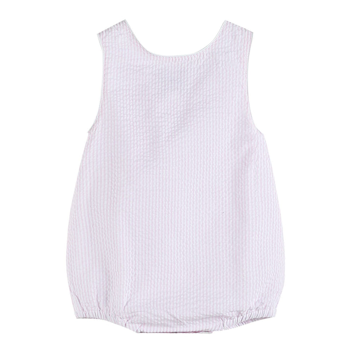 Lil Cactus - Pink Seersucker Bubble Romper - Premium Baby & Toddler Outfits from Lil Cactus - Just $24.95! Shop now at Pat's Monograms