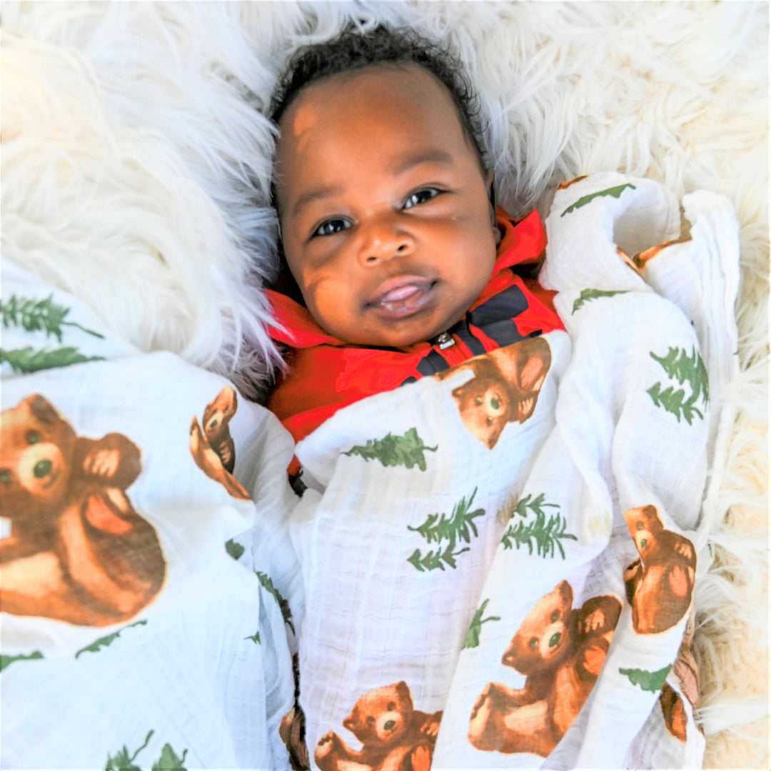 Brave Little Bear Swaddle - Premium Baby Gift Sets from LollyBanks - Just $19.95! Shop now at Pat's Monograms