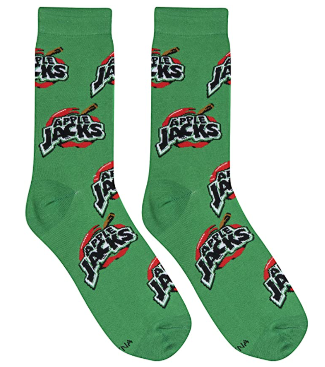 Apple Jacks Crew Socks - Premium Socks from Crazy Socks - Just $7.00! Shop now at Pat's Monograms