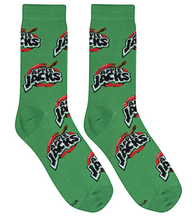 Apple Jacks Crew Socks - Premium Socks from Crazy Socks - Just $8! Shop now at Pat's Monograms