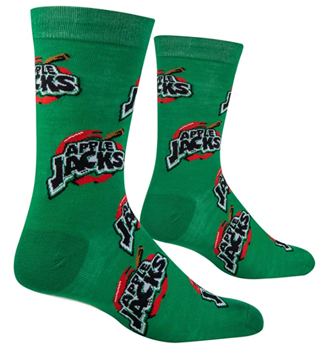 Apple Jacks Crew Socks - Premium Socks from Crazy Socks - Just $8! Shop now at Pat's Monograms