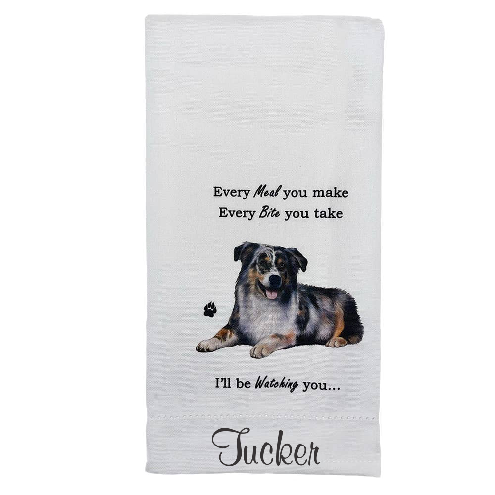 Australian Shepherd Kitchen Towel - Premium Kitchen Towels from E&S Pets - Just $9.95! Shop now at Pat's Monograms