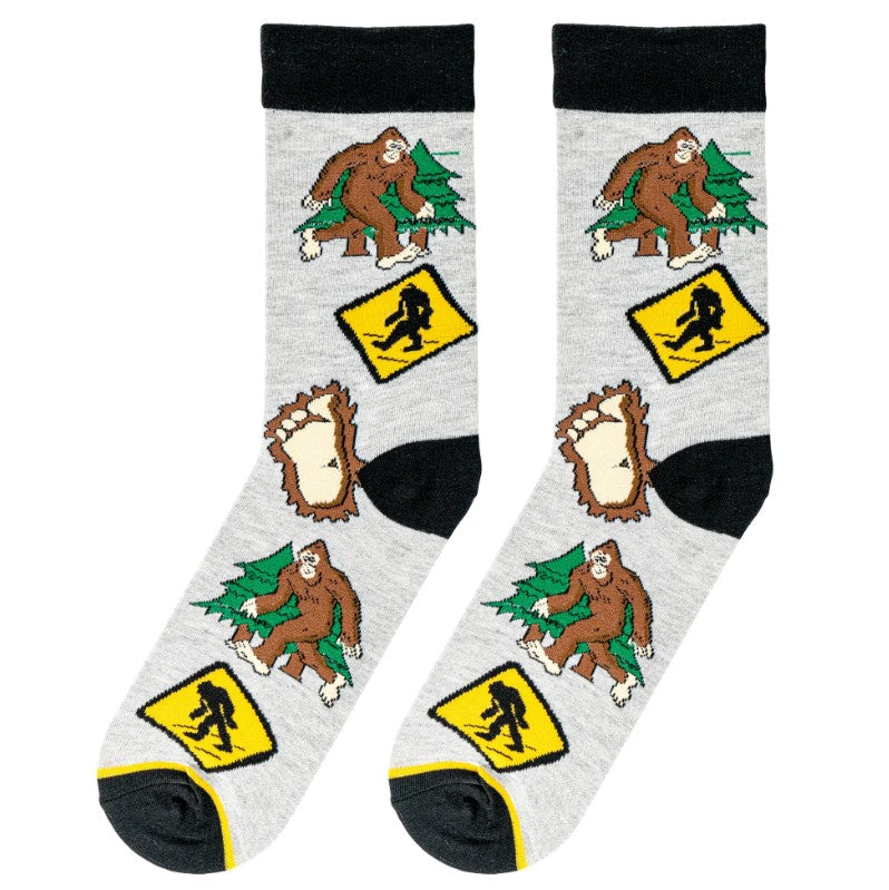 Bigfoot Crew Socks - Premium Socks from Crazy Socks - Just $8! Shop now at Pat's Monograms