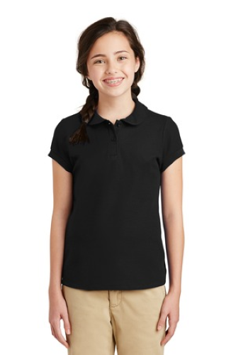 Veritas -YG503 Port Authority Girls Silk Touch - Peter Pan Collar - Premium School Uniform from Pat's Monograms - Just $20! Shop now at Pat's Monograms