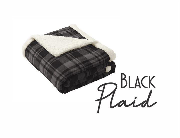 Flannel Sherpa Blankets - Premium blankets from Sanmar - Just $45! Shop now at Pat's Monograms