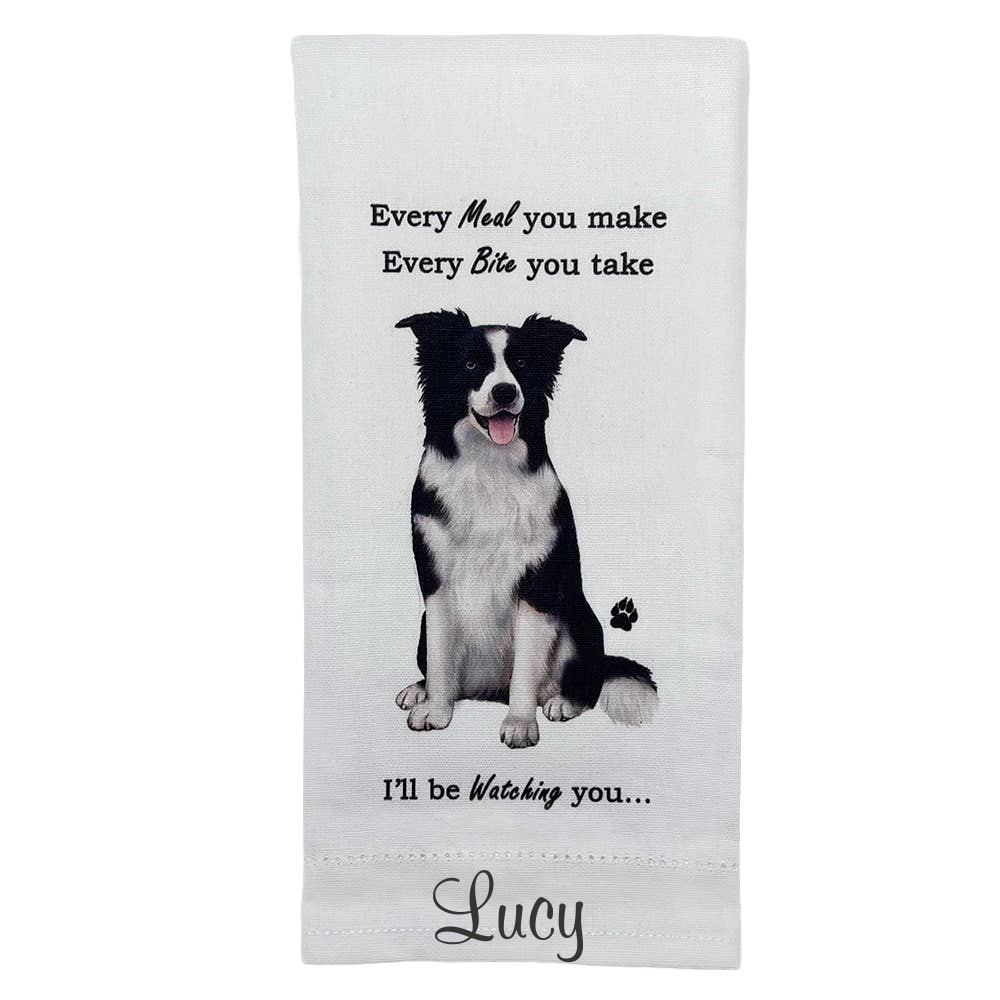 Border Collie Kitchen Towel - Premium Kitchen Towels from E&S Pets - Just $10.95! Shop now at Pat's Monograms