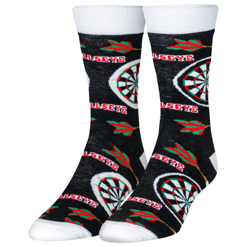 Bullseye Darts Crew Socks - Premium Socks from Crazy Socks - Just $8! Shop now at Pat's Monograms