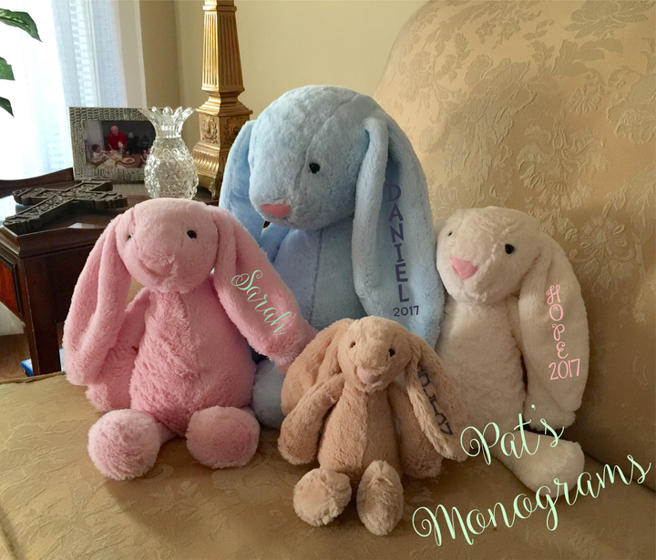 Long Ear Bunny - Premium Plush Animal from Blue Suede Blanks - Just $24.00! Shop now at Pat's Monograms