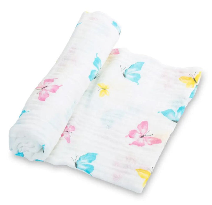 Butterfly Kisses Swaddle Blanket - Premium Baby Gift Sets from LollyBanks - Just $19.95! Shop now at Pat's Monograms