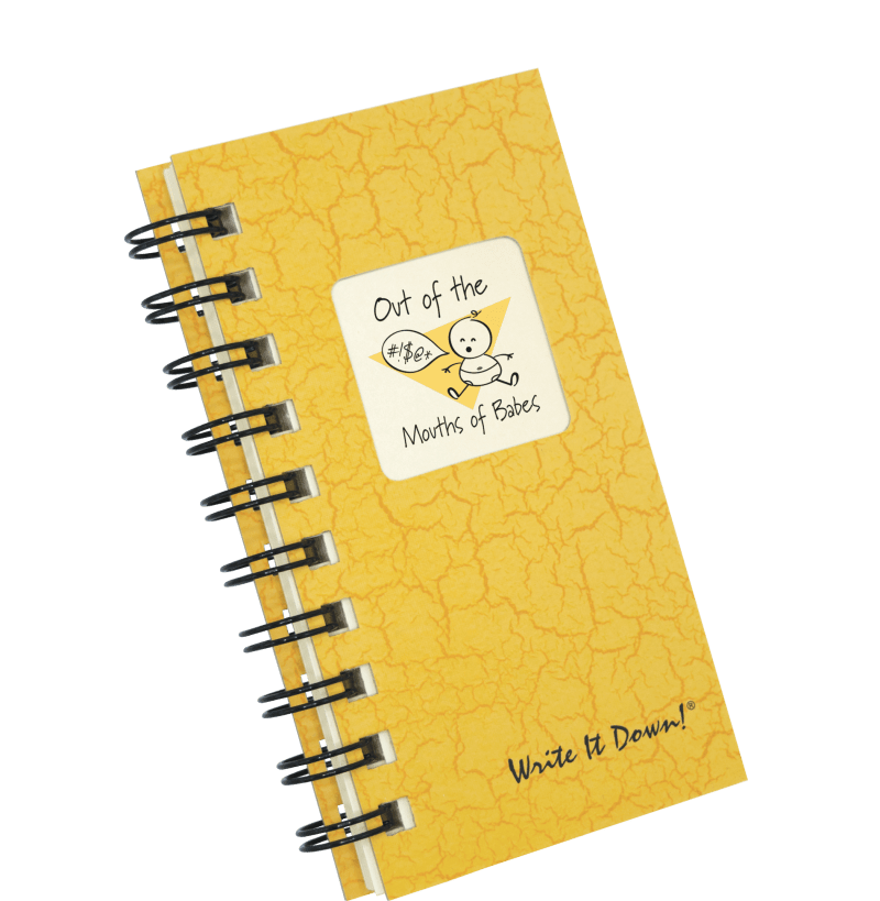 Mini- Out of the Mouths of Babes- Yellow/Sunset - Premium Gifts from Journals Unlimited - Just $7.00! Shop now at Pat's Monograms