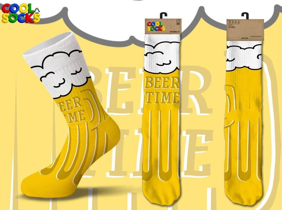 Beer Time Socks - Premium Socks from Cool Socks - Just $9.95! Shop now at Pat's Monograms