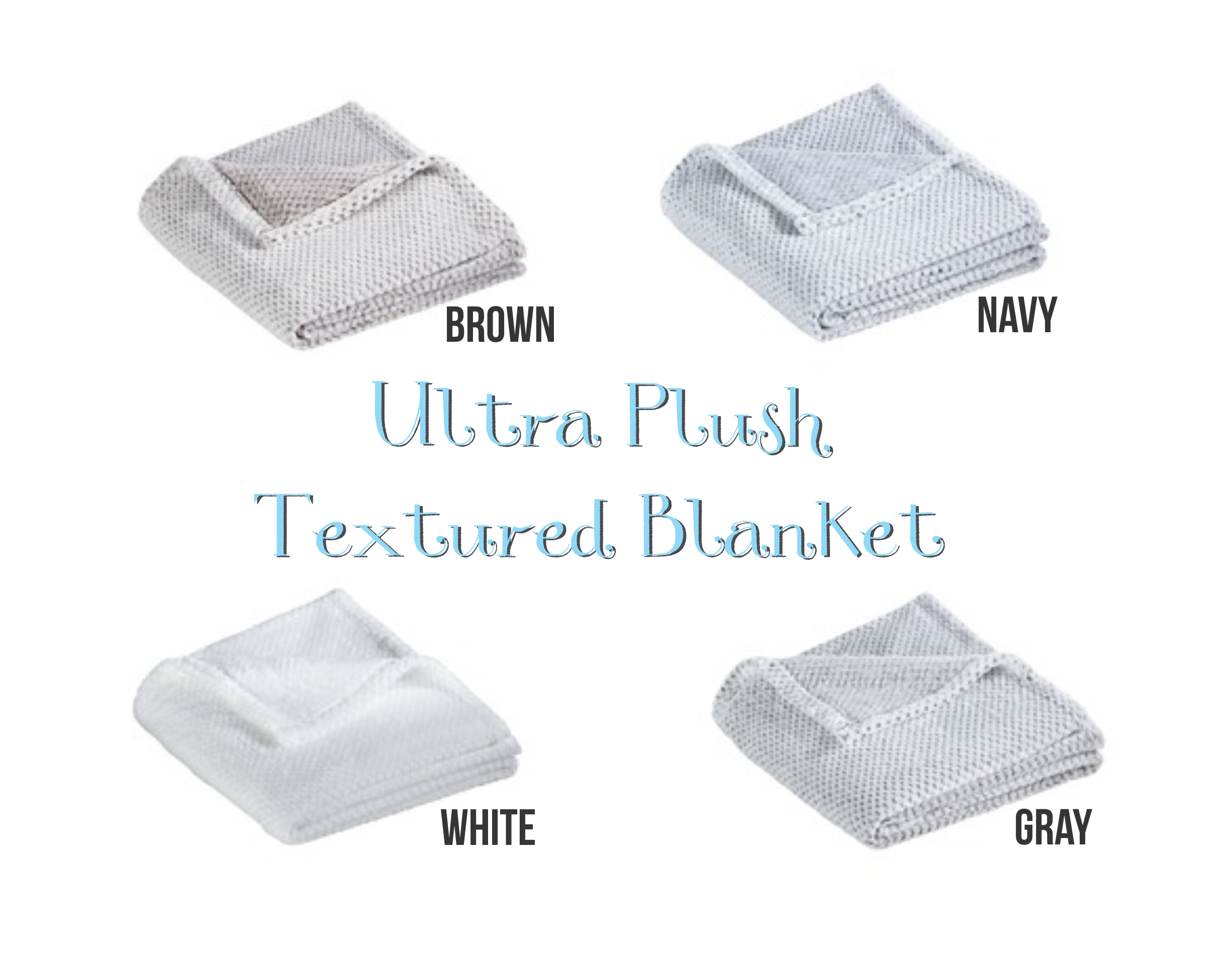 Ultra Plush Textured Blankets - Premium  from Sanmar - Just $25.00! Shop now at Pat's Monograms