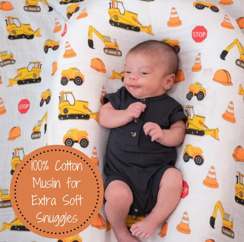 Under Construction Swaddle - Premium Baby Gift Sets from LollyBanks - Just $19.95! Shop now at Pat's Monograms