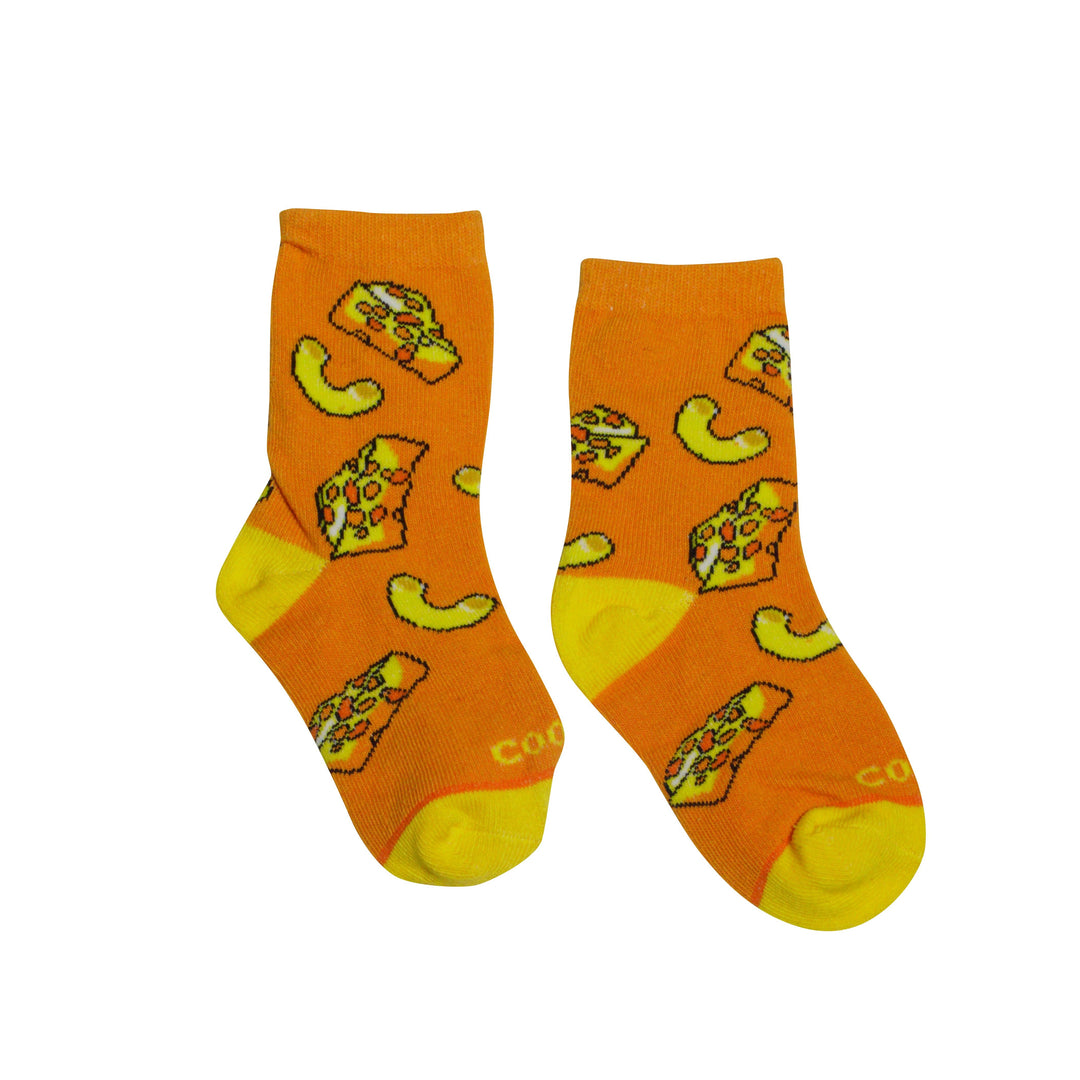 Mac N Cheezy - Kids Ages 4-7 - Premium Socks from Cool Socks - Just $6.00! Shop now at Pat's Monograms