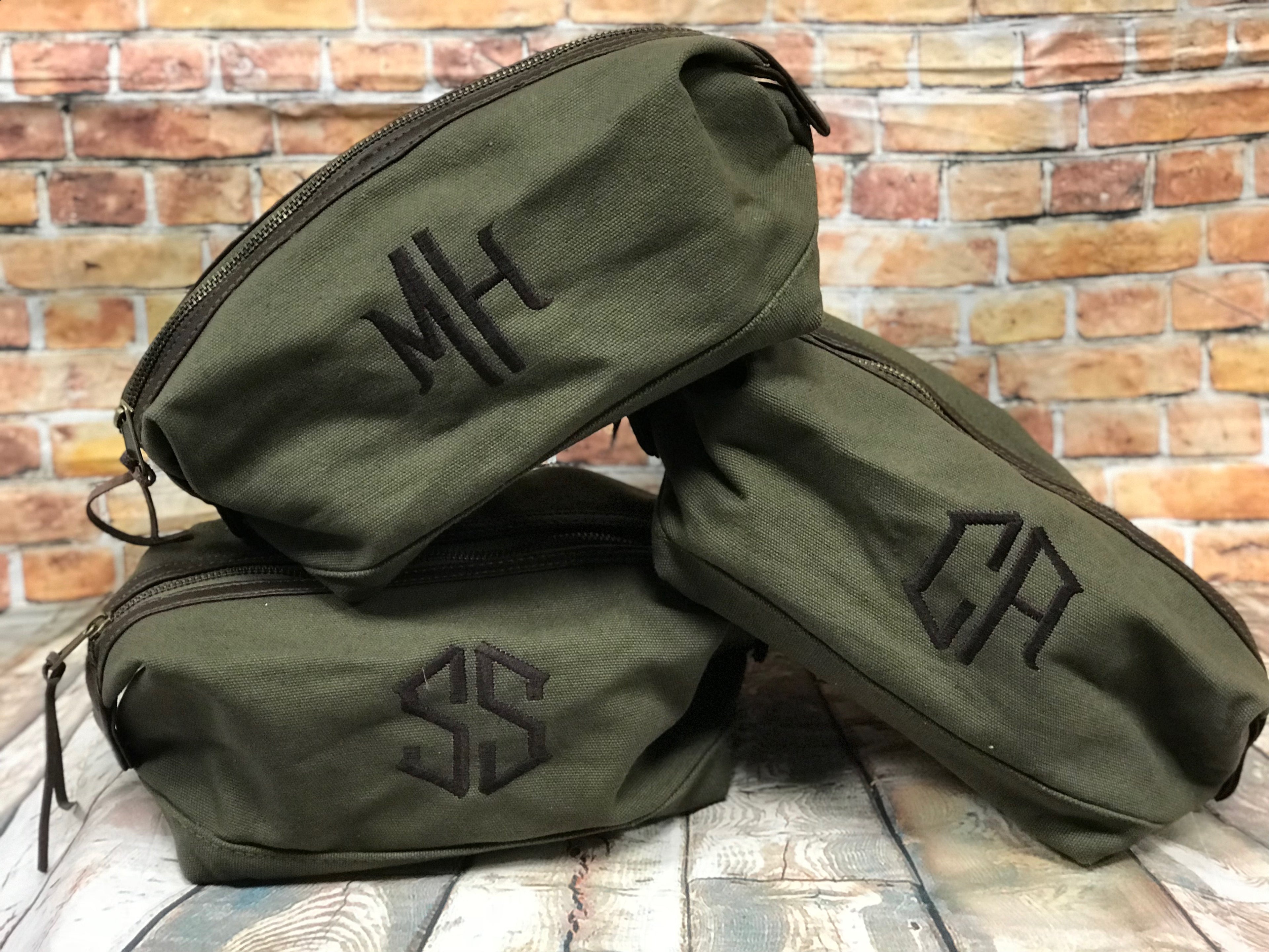 Canvas & Leather Travel Kit - Premium Bags and Totes from Rothco - Just $24.95! Shop now at Pat's Monograms