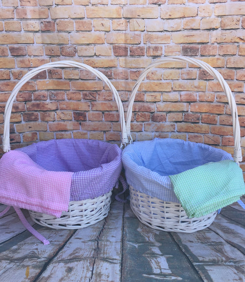 Easter Basket Liner Only with Monogram - Premium  from Burton and Burton - Just $19.95! Shop now at Pat's Monograms