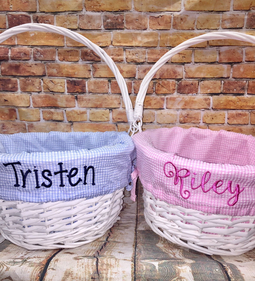 Easter Basket Liner Only with Monogram - Premium holiday from Burton and Burton - Just $19.95! Shop now at Pat's Monograms