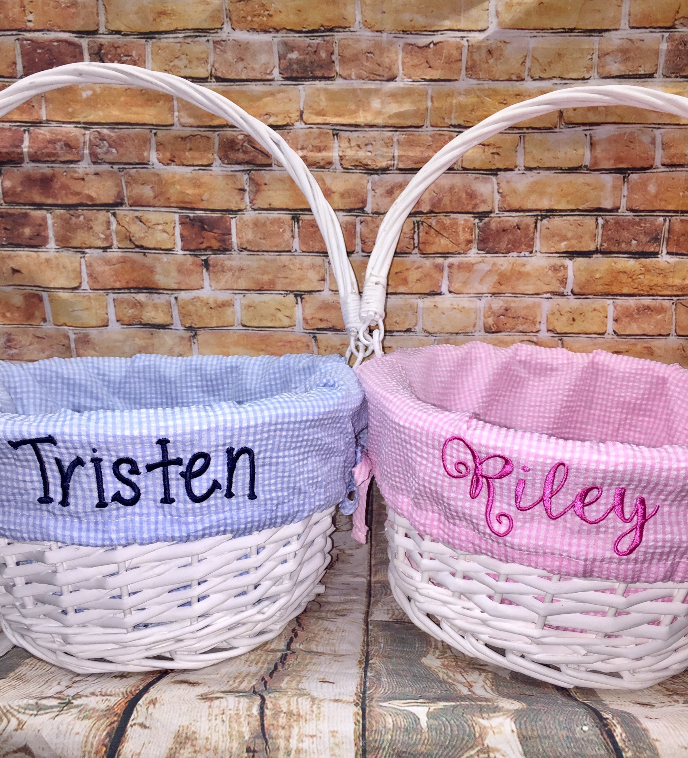 Easter Basket Liner Only with Monogram - Premium holiday from Burton and Burton - Just $19.95! Shop now at Pat's Monograms