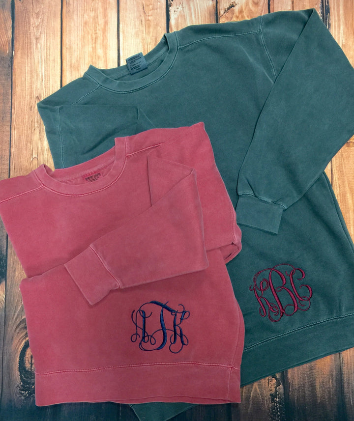 CC Crewneck Sweatshirt - Premium Shirts and Tanks from Comfort Colors - Just $30.00! Shop now at Pat's Monograms