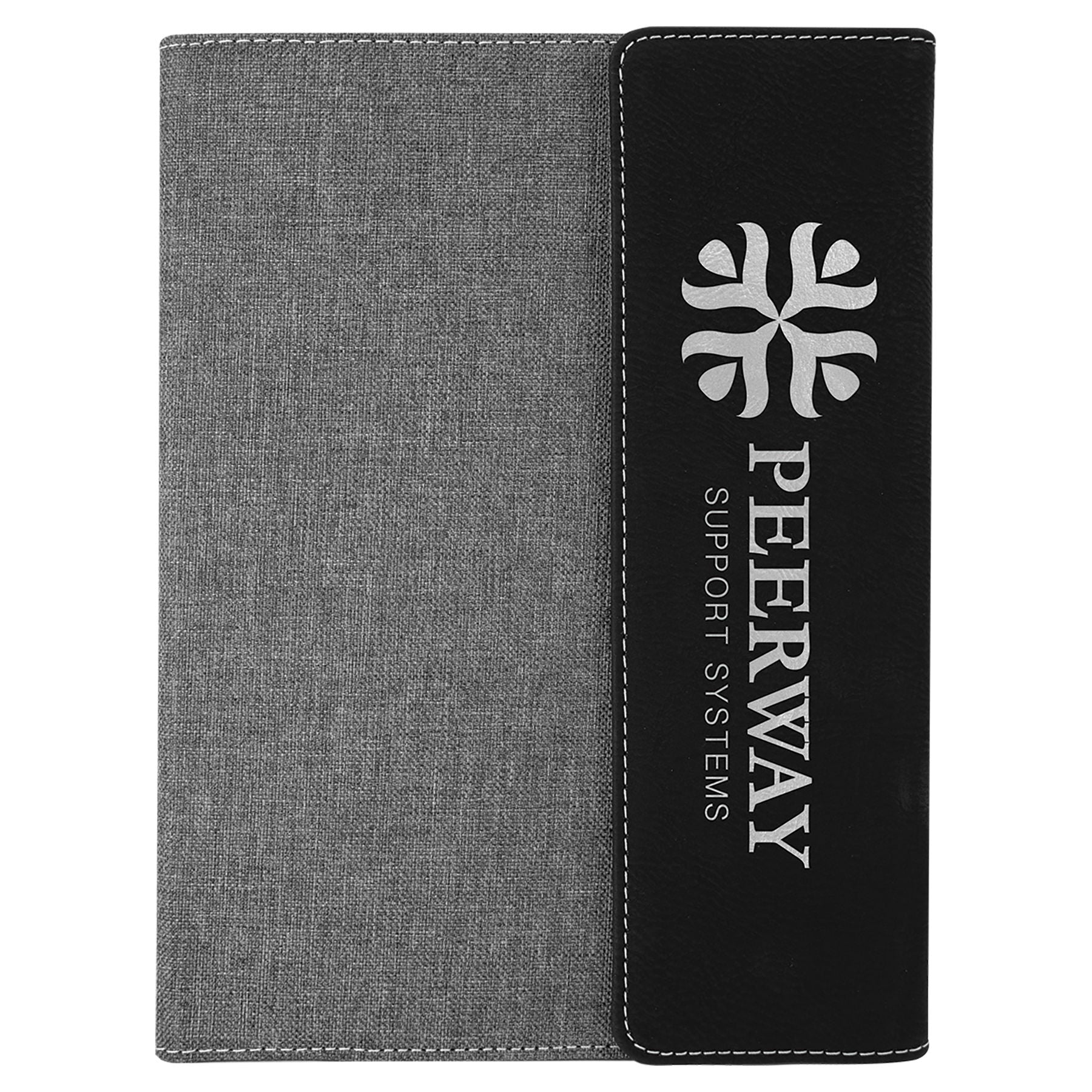 Laser Engraved Logo Portfolio - Faux Leather/Canvas - Premium Executive Items from Pat's Monograms - Just $29.95! Shop now at Pat's Monograms