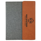 Laser Engraved Logo Portfolio - Faux Leather/Canvas - Premium Executive Items from Pat's Monograms - Just $29.95! Shop now at Pat's Monograms