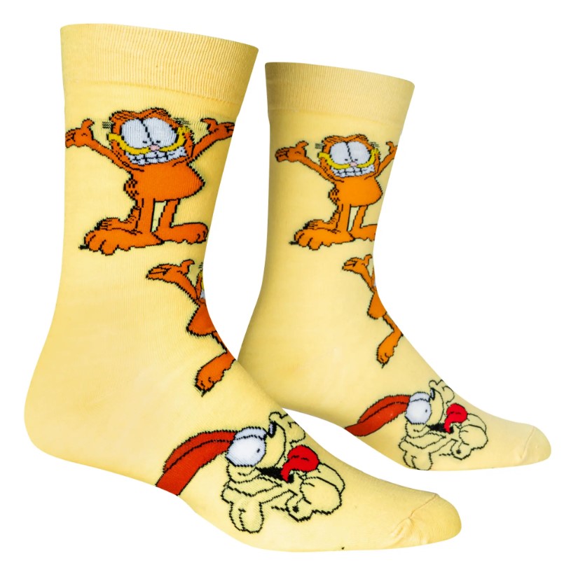 Garfield Crew Socks - Premium Socks from Crazy Socks - Just $8! Shop now at Pat's Monograms