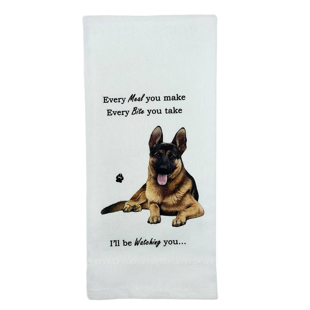 German Shepherd Kitchen Towel - Premium Kitchen Towels from E&S Pets - Just $10.95! Shop now at Pat's Monograms