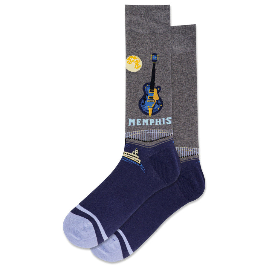 Memphis Crew Socks - Premium Socks from Hotsox - Just $12.95! Shop now at Pat's Monograms