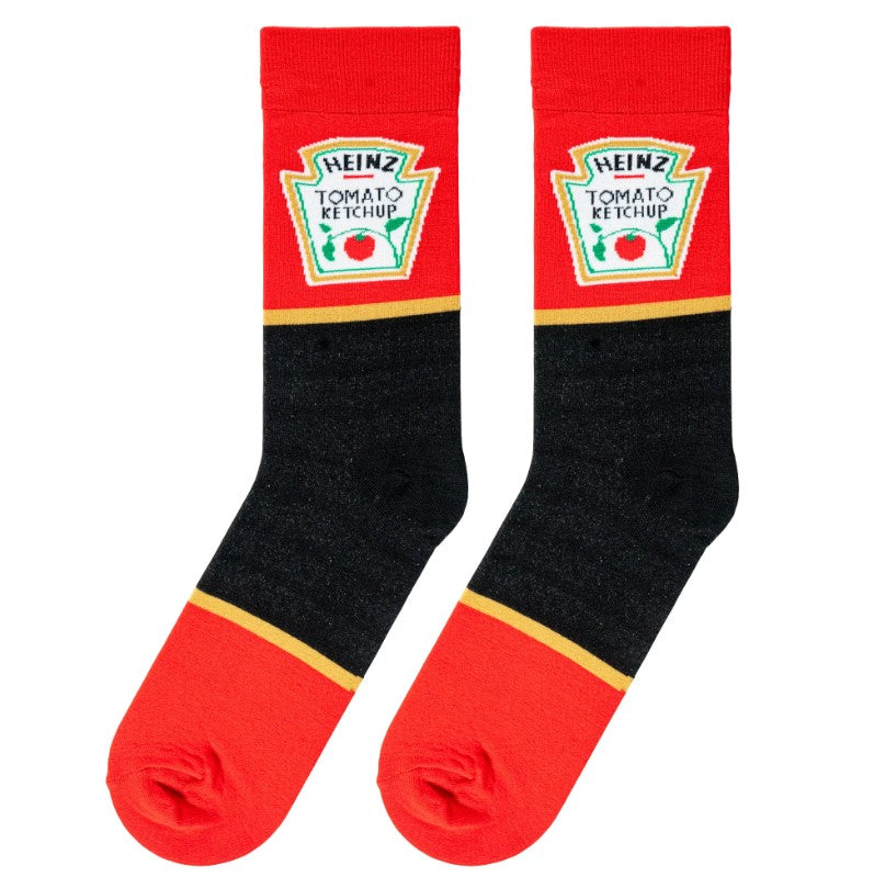 Heinz Ketchup Crew Socks - Premium Socks from Crazy Socks - Just $8! Shop now at Pat's Monograms