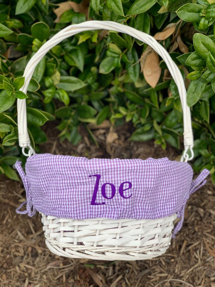 Easter Baskets with Monogrammed Liner - Premium Seasonal from Pat's Monograms - Just $39.95! Shop now at Pat's Monograms