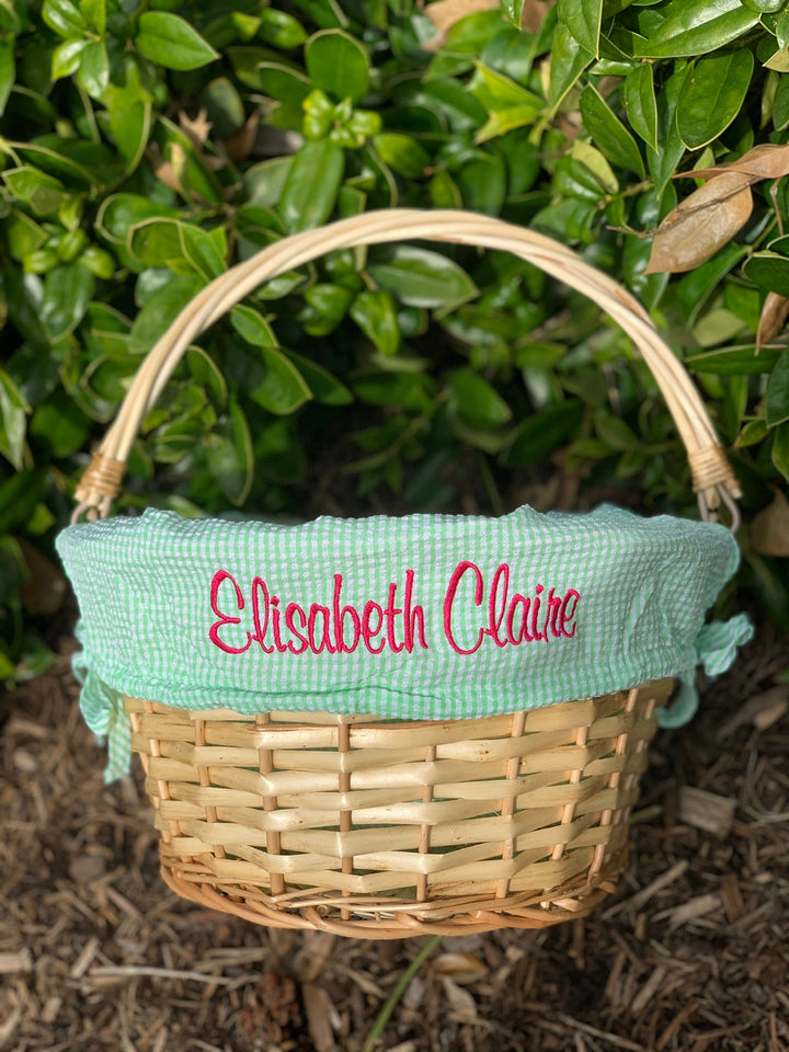 Easter Basket Liner Only with Monogram - Premium holiday from Burton and Burton - Just $19.95! Shop now at Pat's Monograms