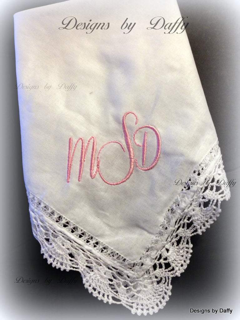 Monogram Handkerchief - Premium Gifts & Accessories from Pat's Monograms - Just $18! Shop now at Pat's Monograms