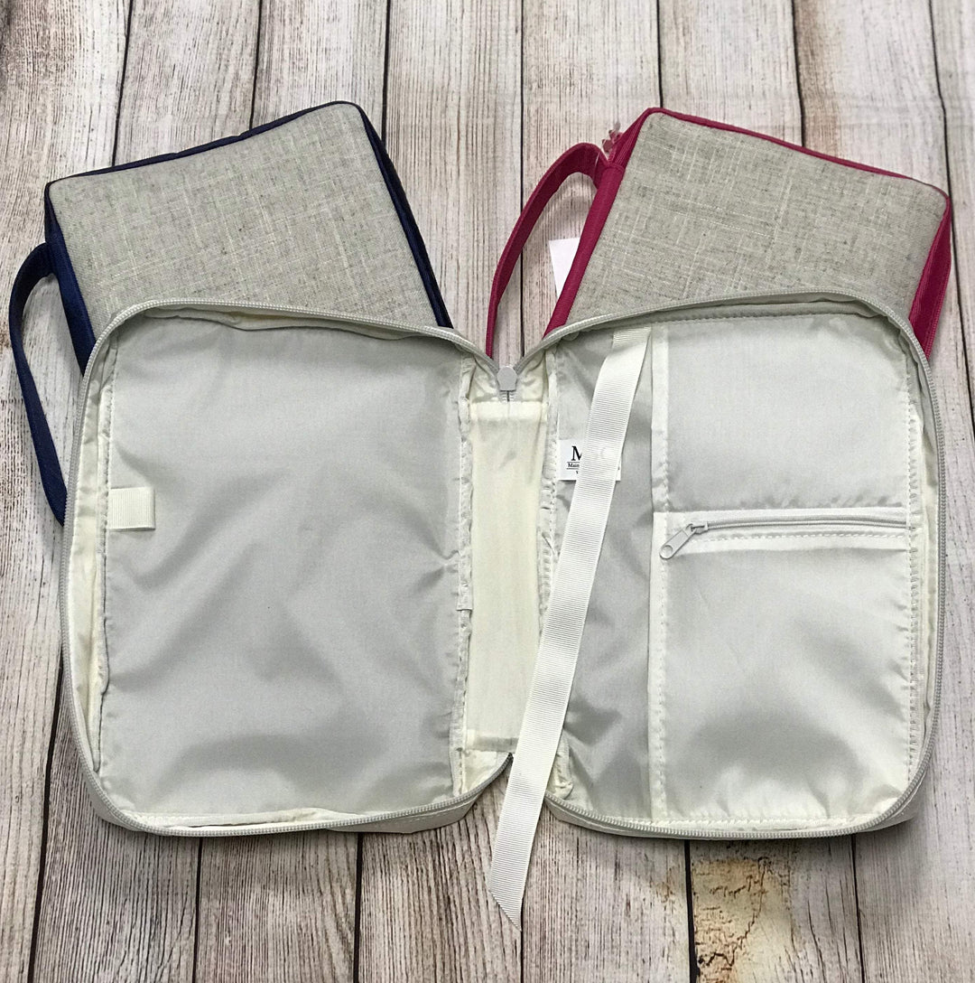 Linen Bible Cover - Premium Accessories from Mainstreet - Just $16.00! Shop now at Pat's Monograms