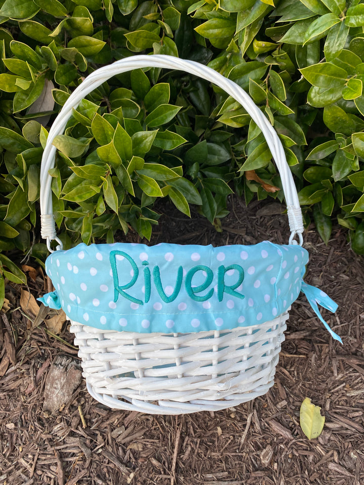 Easter Basket Liner Only with Monogram - Premium  from Burton and Burton - Just $19.95! Shop now at Pat's Monograms