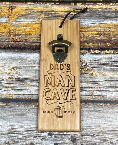 GEORGIA Craft Beer Typography wall mounled bottle opener engraved in Wood. Laser Engraved Custom. gifts for shops him. Beer lover gift. Xmas gift