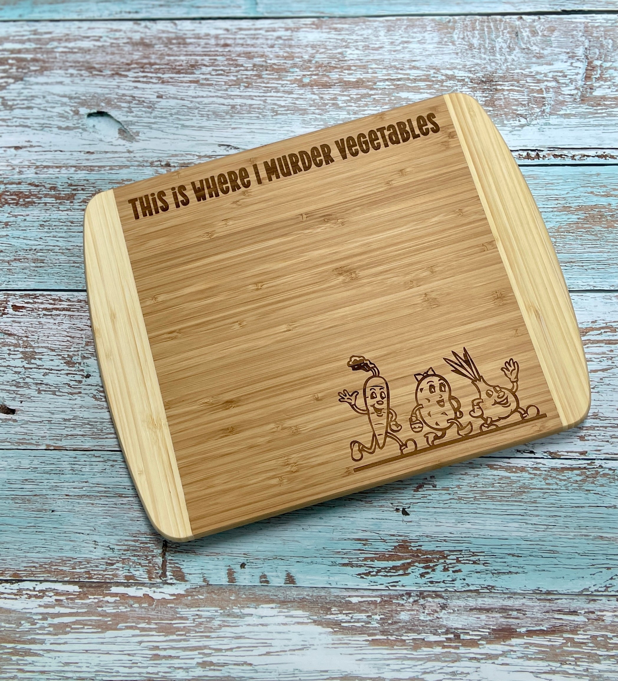 This is Where I Murder Vegetables Cutting Board - Premium Housewares from Pat's Monograms - Just $29.95! Shop now at Pat's Monograms
