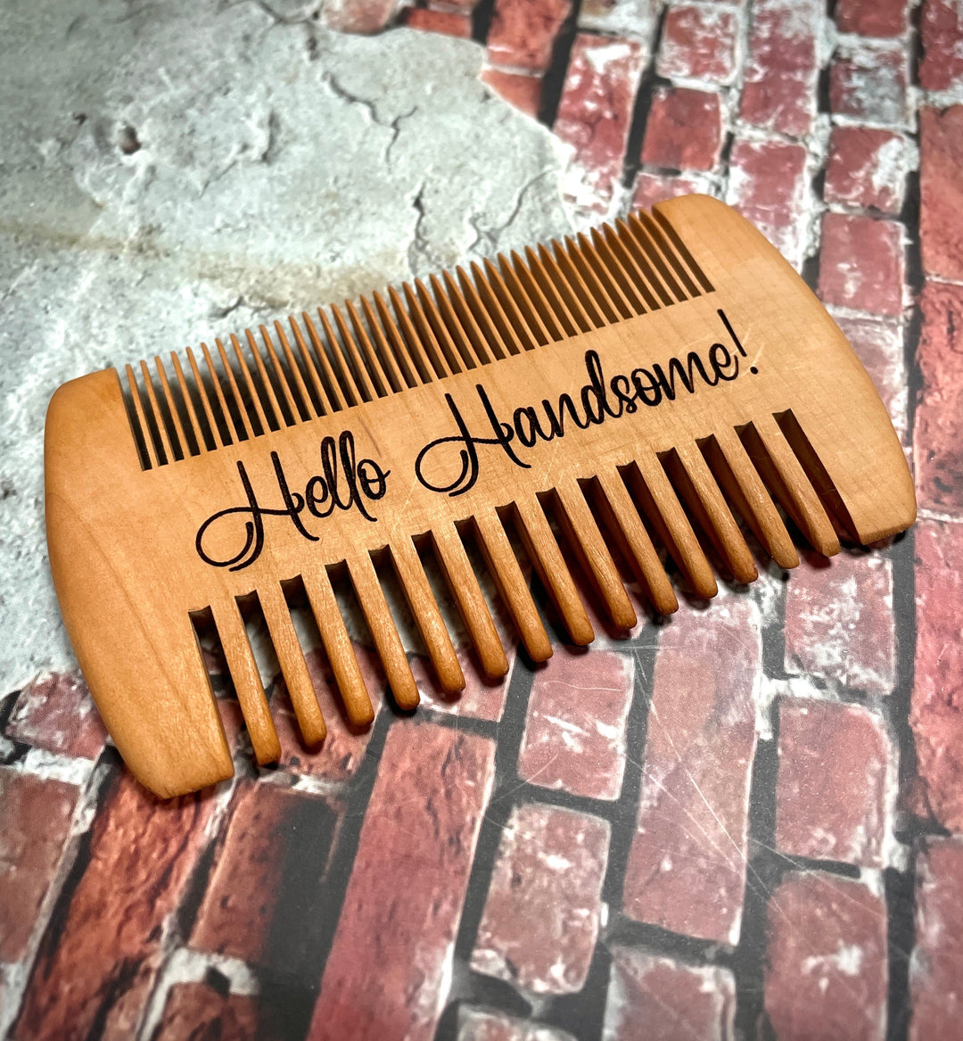 Wooden Beard Combs - Premium Combs & Brushes from Pat's Monograms - Just $11.95! Shop now at Pat's Monograms